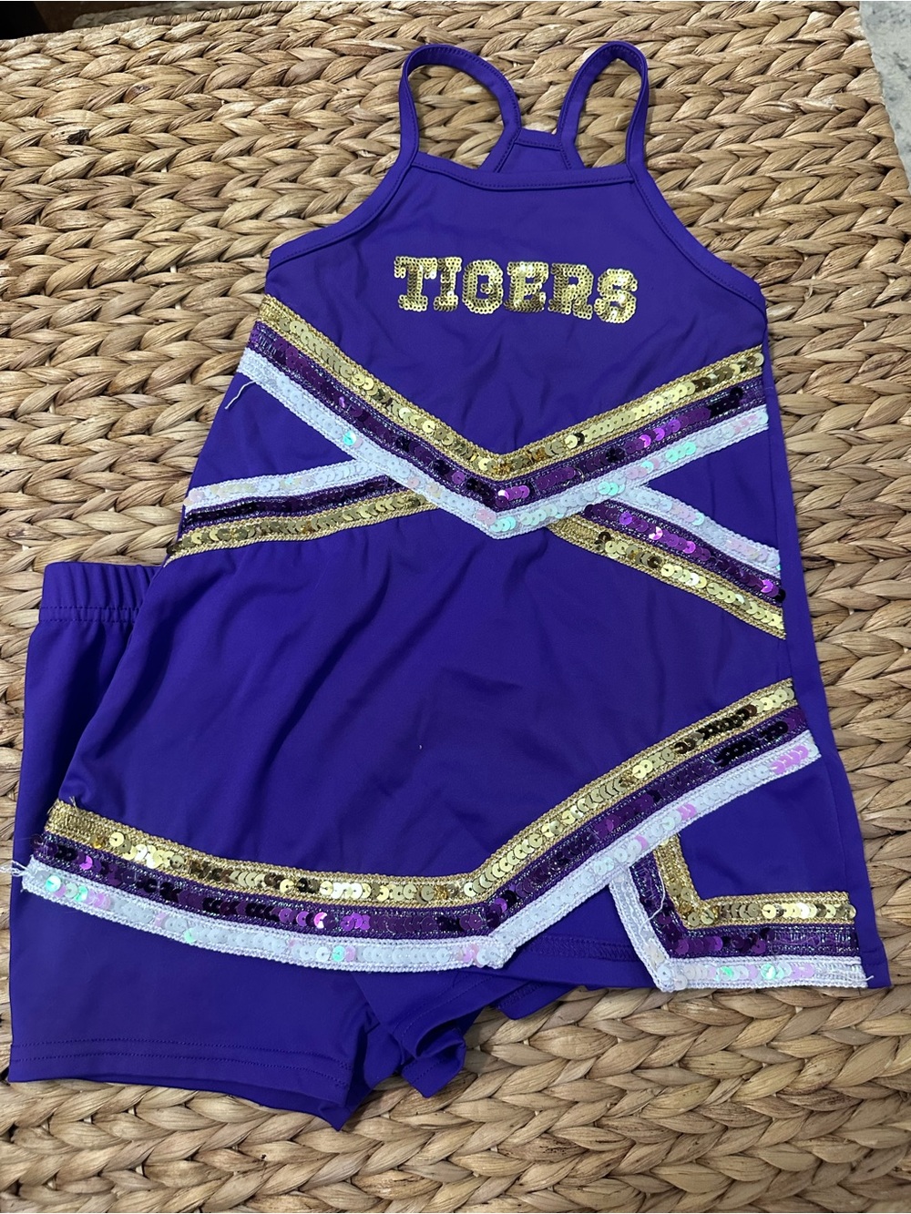 Girls LSU sequin athletic dress 3t